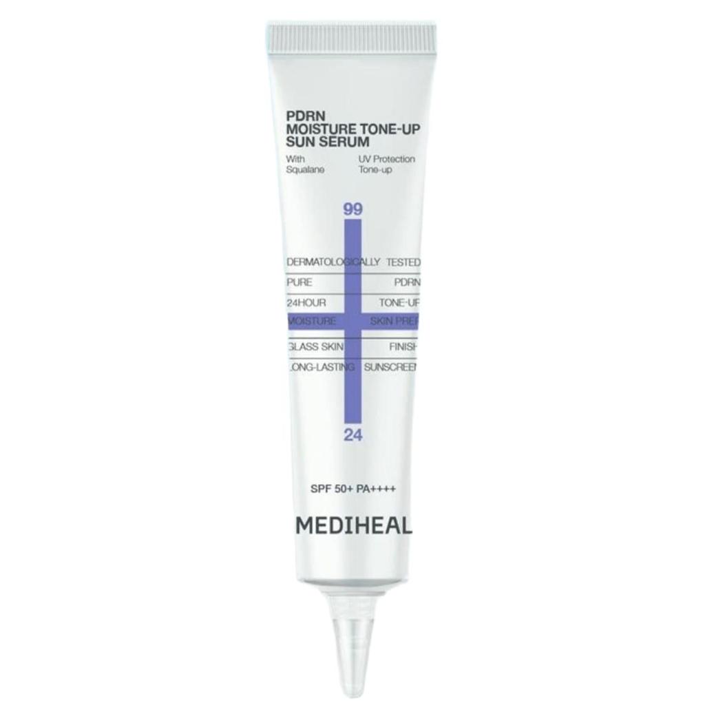 Mediheal PDRN Rosé Tone-Up Moisture Sun Serum Smooth Face Base SPF50+ PA++++ Miniature 15ml (1ea)