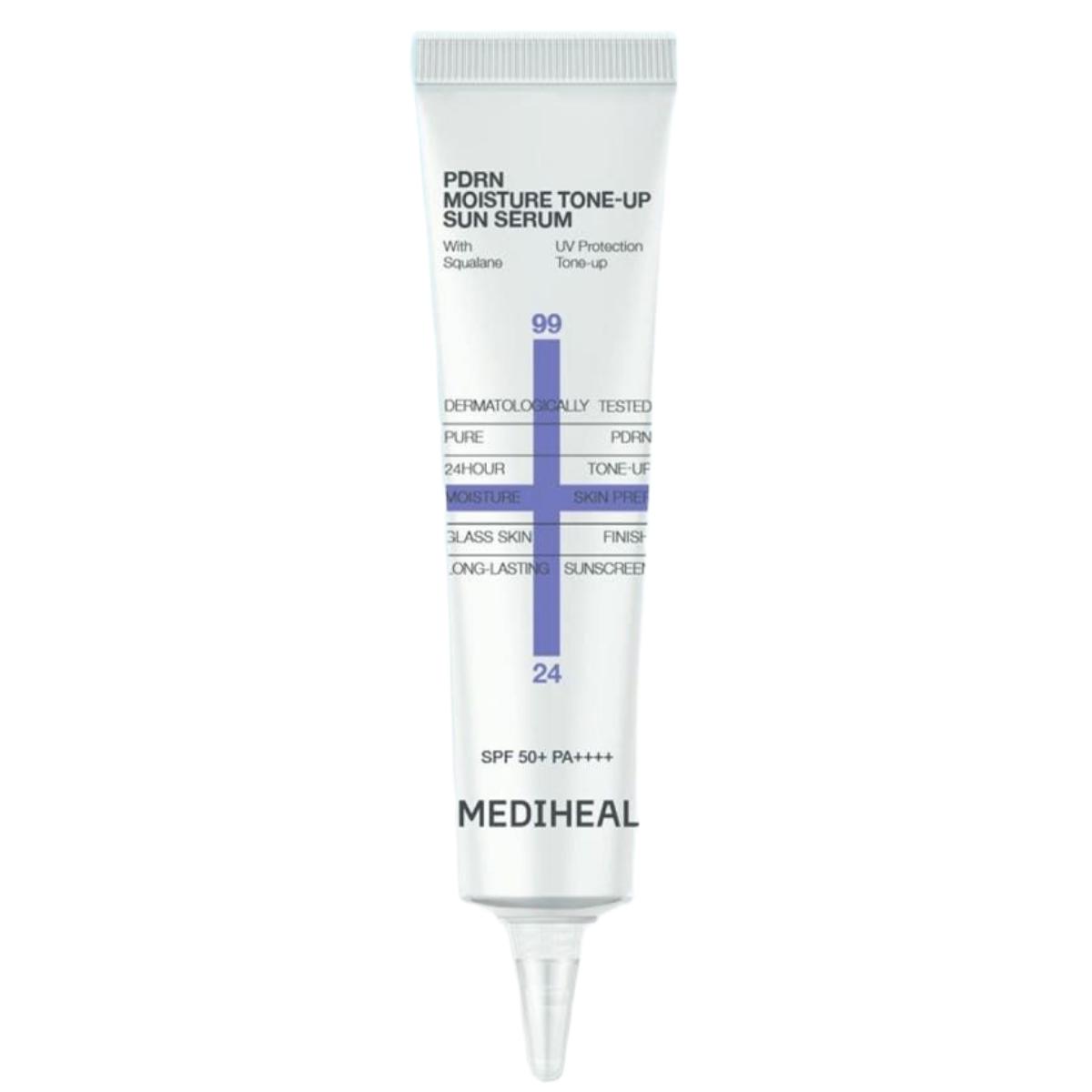 Mediheal PDRN Rosé Tone-Up Moisture Sun Serum Smooth Face Base SPF50+ PA++++ Miniature 15ml (1ea)