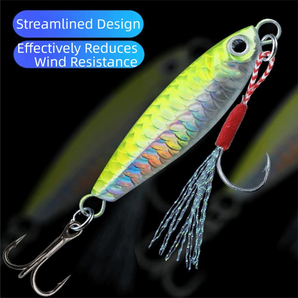 5Pcs 7/10/15/20G Simulation Fish Lures Fast Sinking Artificial Bait  Fishing Gear