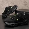 Scarpe Dad alla moda, sandali estivi traspiranti da uomo, infradito con zeppa rialzante, lo stile maschile è di tendenza   b24