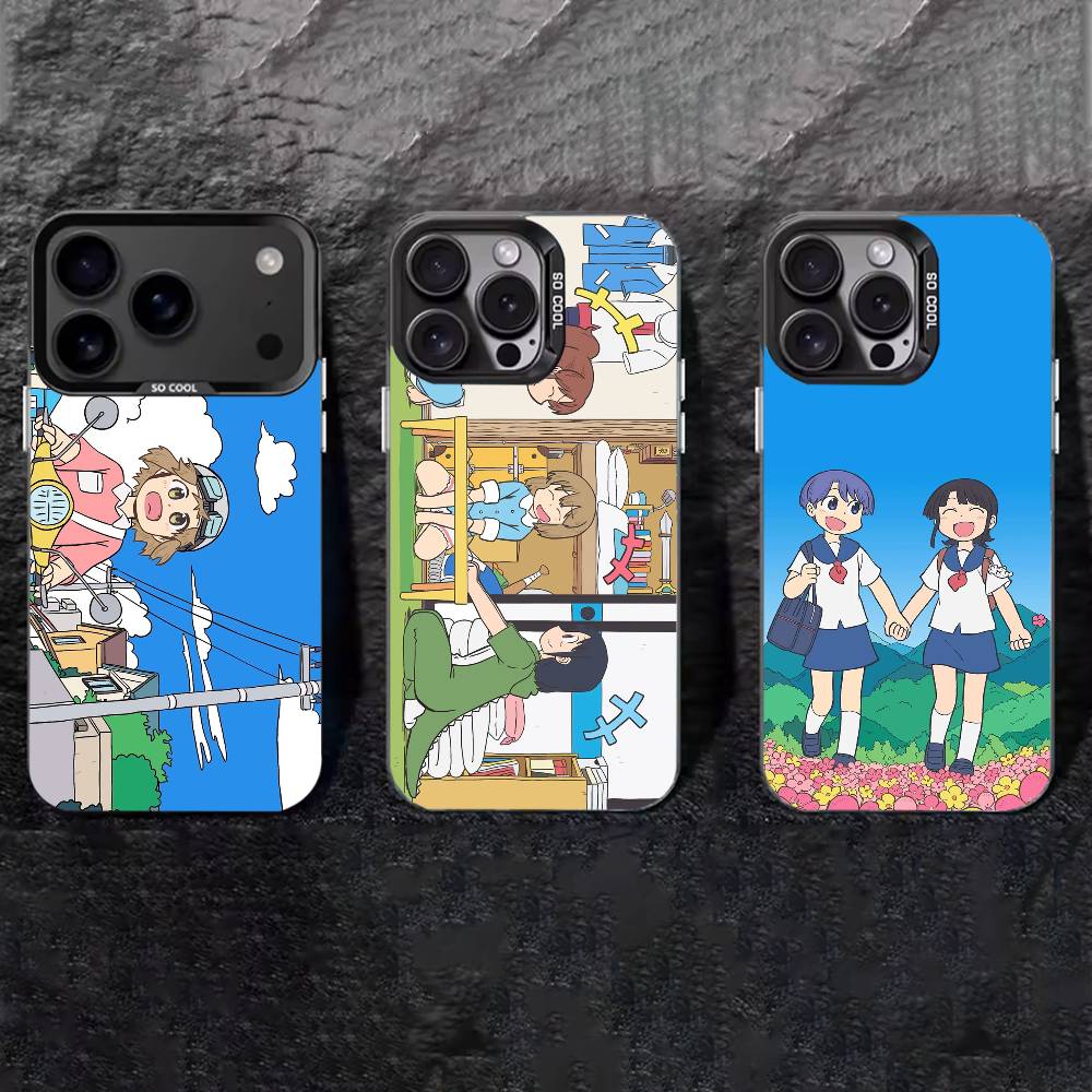 CITY THE ANIMATION Anime Phone Case For iPhone 17,16,15,14,13,12,11 Plus,Pro Max,XS,Colored silver phone case