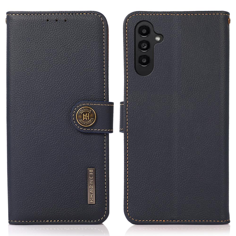 KHAZNEH For Samsung Galaxy S25+/S24+ Case Genuine Cow Leather Cell Phone Wallet Cover