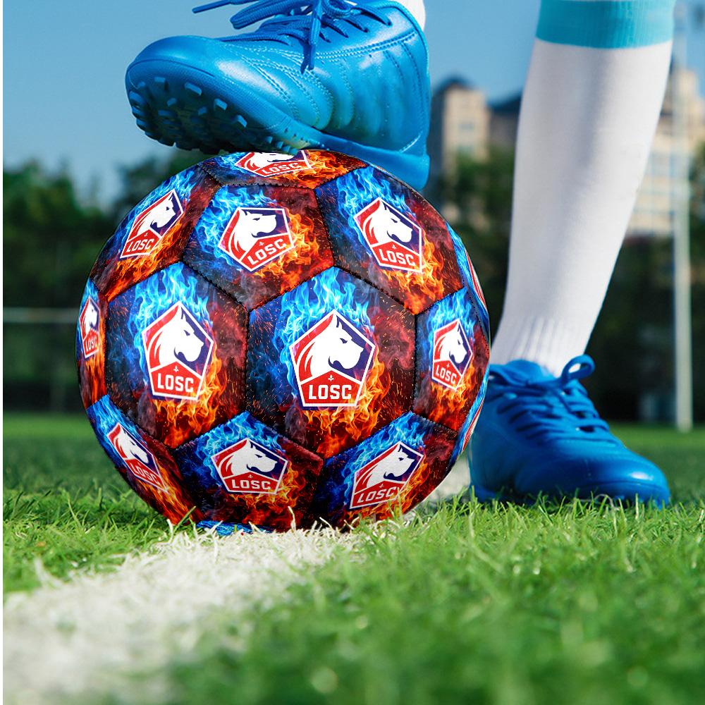 LOSC Lille FC Size 5 Standard Football Durable Training Match Soccer Ball for Adult Outdoor Sports