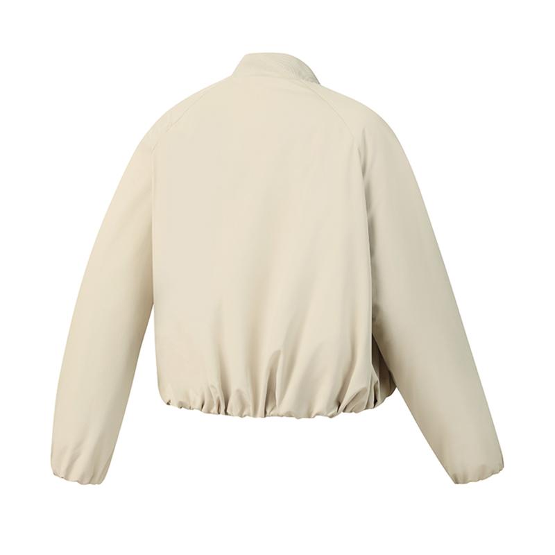 Fila Tennis Fashion Minimalist Classic Retro Sports Casual Comfortable Warm Loose Short Cotton Jacket Women jackets Apricot A11W613904FBG