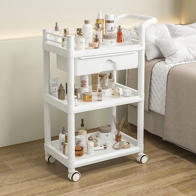 Mehrschichtiger Beauty-Salon- und Pflegewagen mit Schublade