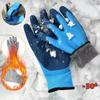 -30 Thickened Work Gloves Waterproof Windproof Coldproof Full Finger Gloves Winter Outdoor Riding Gloves Flower Protective Glove
