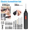 Electric Screwdriver Set LED Light Power Screwdriver 4V Automatic Screwdriver Rechargeable for Electronics Camera Laptop and PC