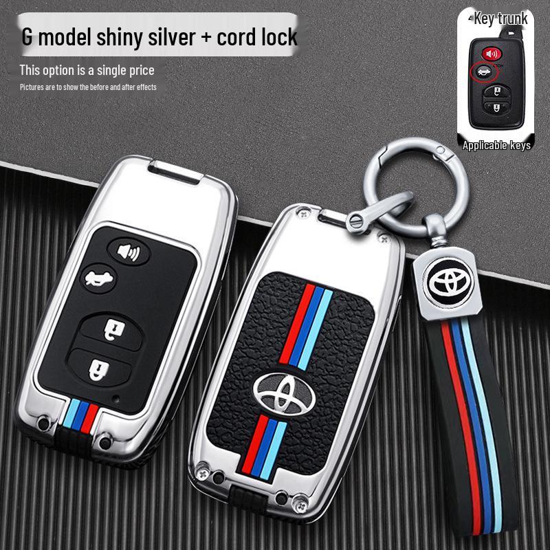 Compatible Key Case for Toyota: 6th Gen Camry, Reiz, Land Cruiser, Prado, Highlander