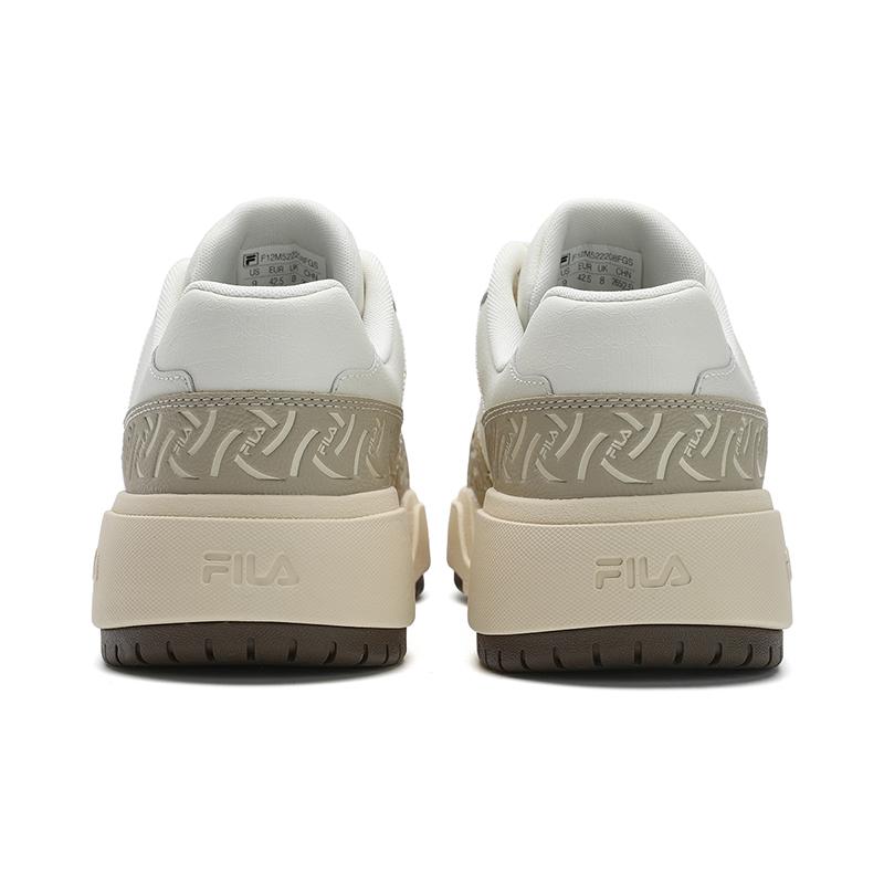 New FILA CAMPUS Square Shoes Cushioning, Wear Resistant Low Top Skateboard Shoes Men's Beige F12M522208FGS