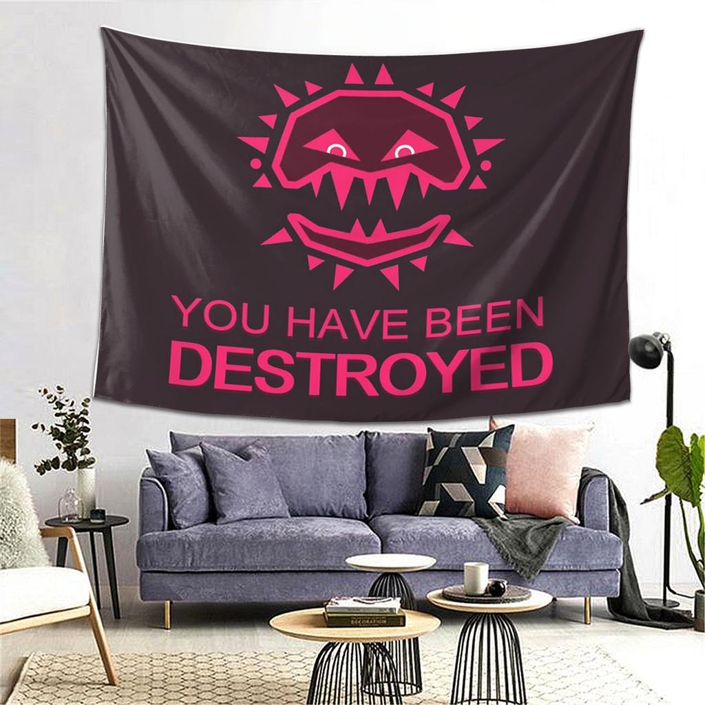 JSAB Annihilate Just Shapes And Beats Blixer Tapestry Wall Hanging Aesthetic Home Decoration Tapestries for Dorm Room