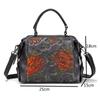 Johnature Retro Embossing Flower Women Bag Genuine Leather Handbag Cowhide Large Capacity Shoulder & Crossbody Bags