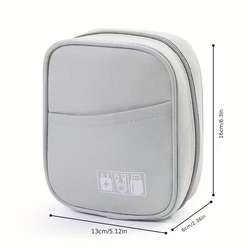 Borsa Porta Accessori Digitali Compatibile per Caricabatterie Laptop, Mouse, Cuffie e Articoli da Toeletta - Compatta Elettronica con Gestione Cavi