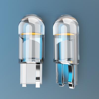 Cob Glass W5W Led T10 Car Light 6000K White Auto Samochody Lampka tablicy rejestracyjnej