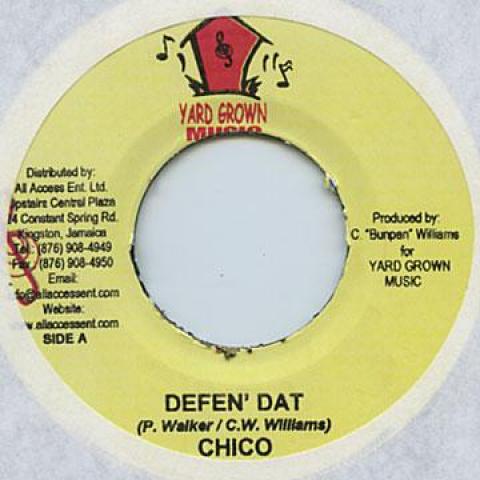 

7-дюймовая пластинка CHICO / AISHA - Defen Dat / Baby Boy Yard Grown 2005 Ямайка Регги, Ска и Даб