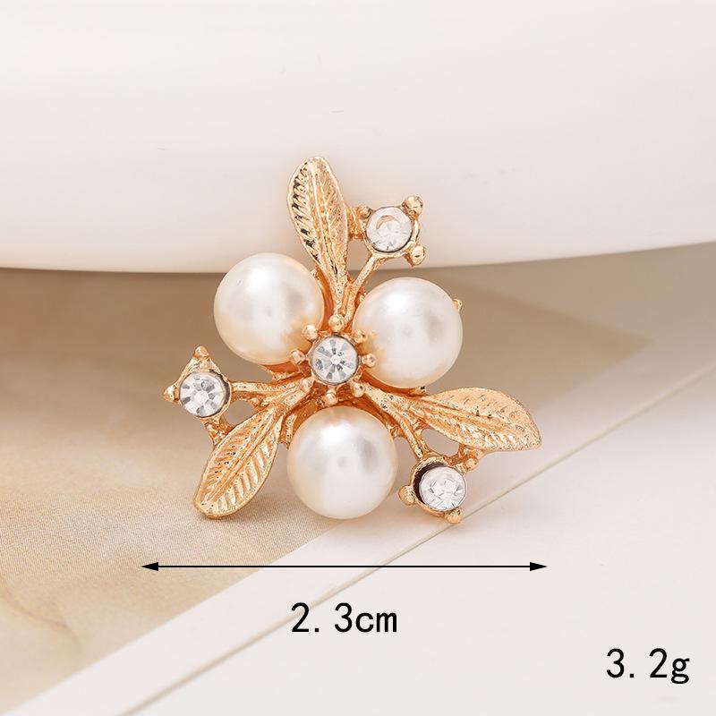 Pearl Flower Five-Petal DIY Phone Case Teardrop Clog Embellishments