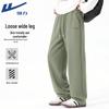 Men's Retro Wide-Leg Knit Sweatpants