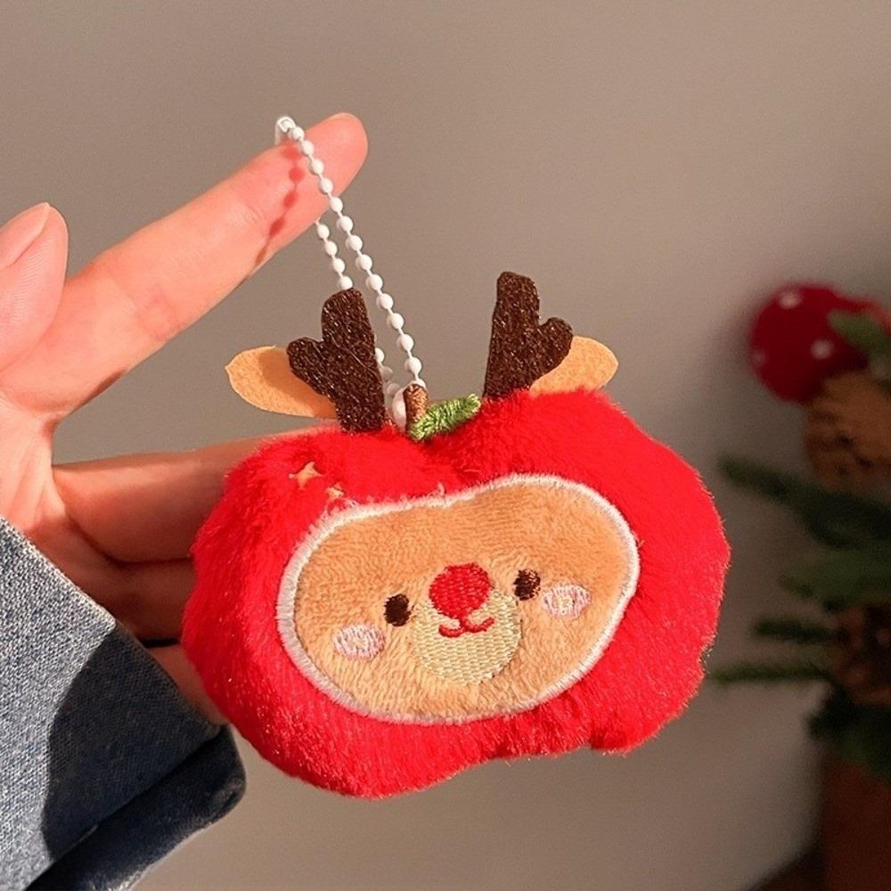 Hanging Ornaments Christmas Keychain Tree Plush Santa Keychain Christmas Tree Pendant  Xmas Gift