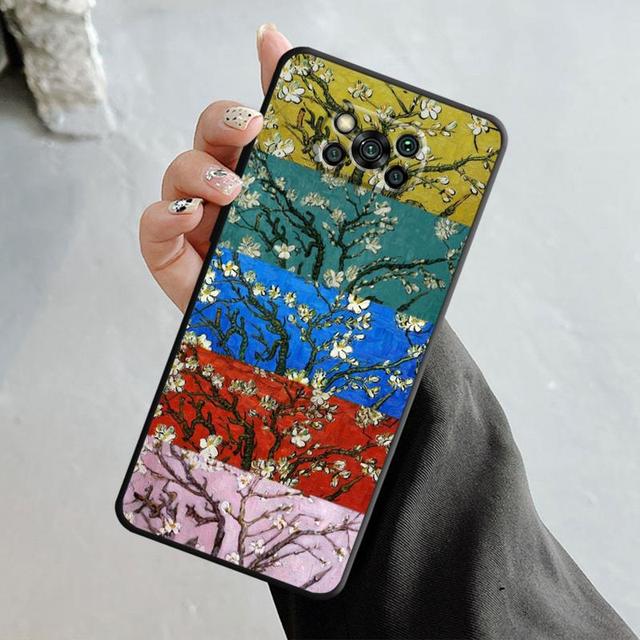 Van Gogh Art Retro Plum Blossom Case For Xiaomi Poco X3 Nfc X4pro M3 C40 For Mi 12 11 10 10t 8 Note10 Lite 11ultra 11t Pro F1