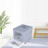 Enclosed Cat Litter Box Anti Splashing Easy to Clean Odor Control Large Top Entry Foldable Kitty Litter Tray with Lid