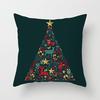Christmas theme Christmas tree decoration printed pattern cushion cover home living room sofa decoration pillow pillow cover