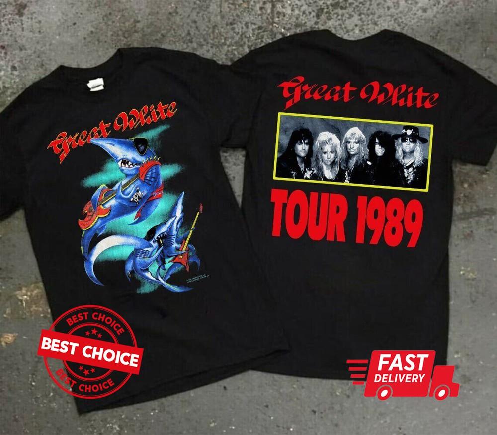 Great White Band Tour Event T-Shirt S-3XL Q3697 Unisex T-Shirt XXXL