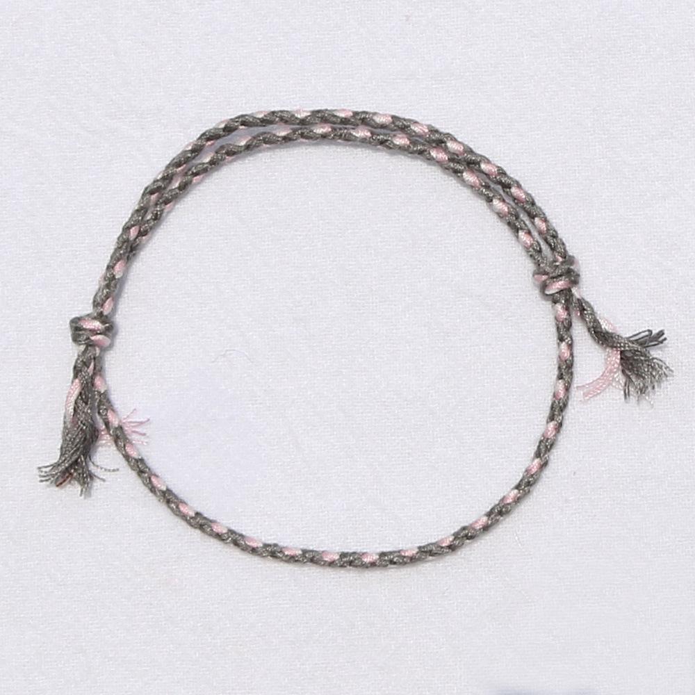 Eenvoudige Kleur Gevlochten Katoenen Touw Mannen Armband Retro Tibetaans Handgewreven Vrouwen Meerlaags Armband Mode Sieraden Accessoires