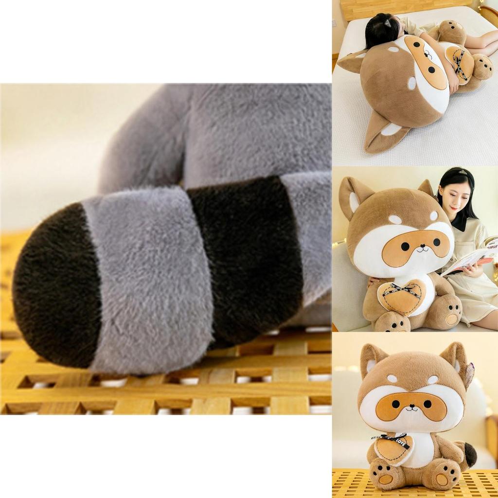 Schattig Raccoon Pluche Speelgoed Voor Meisjes Perfecte Metgezel Voor Bedtijd