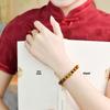 Natural Tiger Eye & Black Agate Stone Bracelet for Men, Women, and Girls - Round Beads Friendship Gift