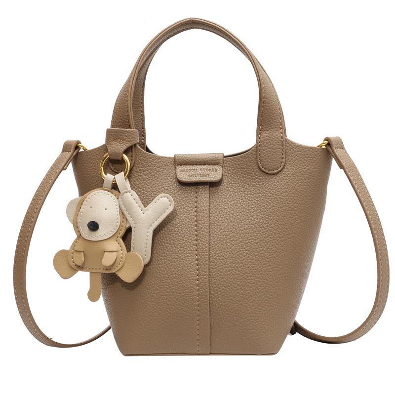 Stylish, Simple and Large-capacity Portable Bucket Bag, High-end Foreign-style Small Bag, Women's 2025 New Shoulder Messenger Bag