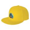 Fashion Santa Claus under the tree Flat Brim Sun Hat  Fine WorkUnisexship Unisex Hat