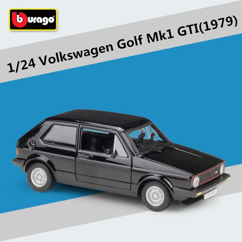 Bburago 1:24 Volkswagen Golf GTI Mk1 1979 Alloy Road Sports Car Model Diecasts Metal Classic Racing Car Vehicles Model Toys Gift
