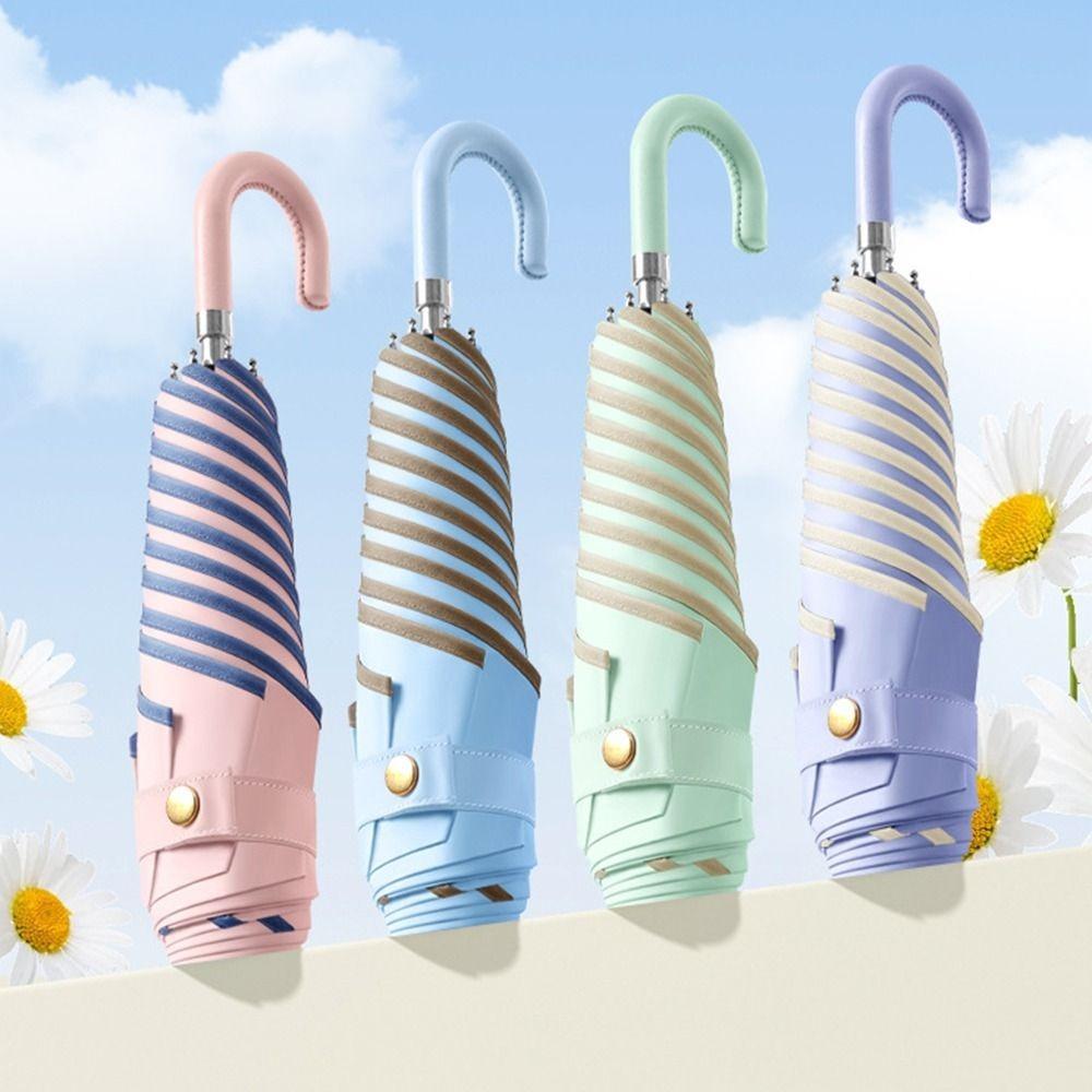 Dual-Use Manual Petal Umbrella Rainproof Mini Sun Umbrella Hand Operated Parasol Daily Use