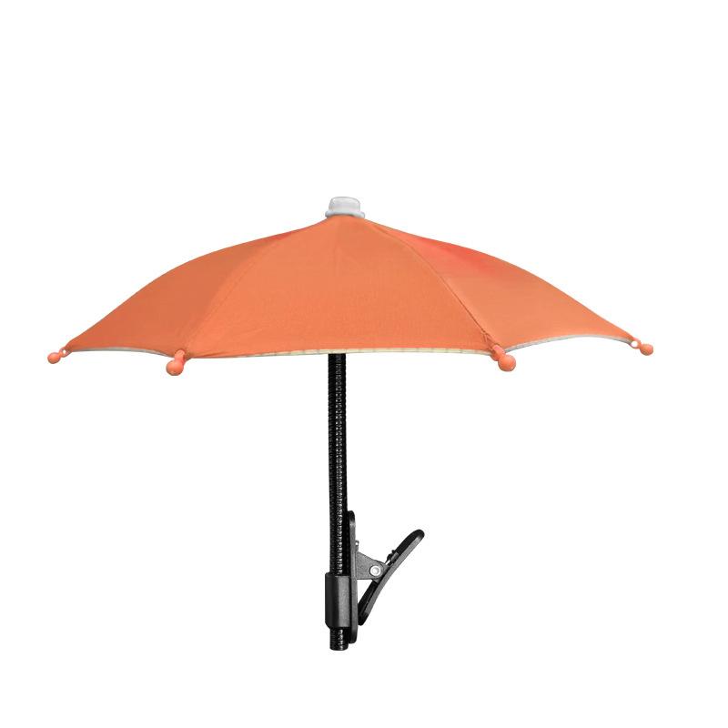 1Pc Metal Hose Can Bending Cell Phone Umbrella Holder With Clip For Sun Shade Cell Phone Sun Protection Shelter From Rain
