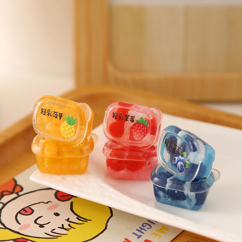 

3 шт. Кукольный домик Мини Супермаркет Пластик Герметичный Фруктовый Комбинация Модель Имитация Еды Декорация