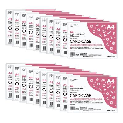 KOKUYO Card Case Clear Case Hard Type A4 Set of 20 KUKE-3014NX20