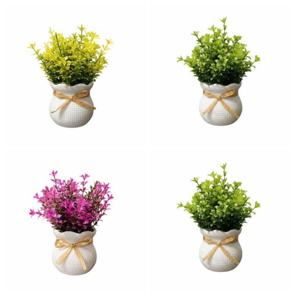 Bonsai Artificial Plants Ornaments Fake Potted Flowers Cute Decorative Potted Plants Office