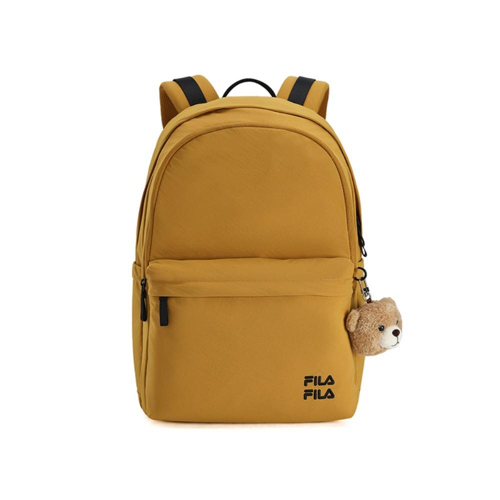 

FILA Original Macaron Colorful Fashion Cute Bear Daily Simple Casual Versatile Lightweight Waterproof Fabric Backpack Unisex Backpack F13U539131FBN Mirror Hall Vintage Brown