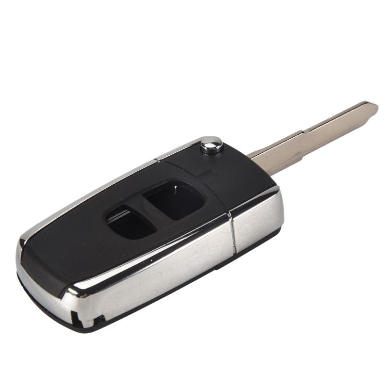 Langlebig-2 Tasten Fernbedienung Klappschlüssel Auto Schlüsselhülle Gehäuse Unbeschnittene Leere Klinge Ersatz Für Mazda 2 3 5 6 MX-5 RX-8