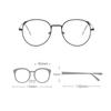 Cat Ear Shaped Myopia Glasses Anti -Blue Light Eyewear Oversized Round Metal Near Sight Glasses Diopter -0 .5 -1 .0 -1 .5 -2 .0 -6 .0