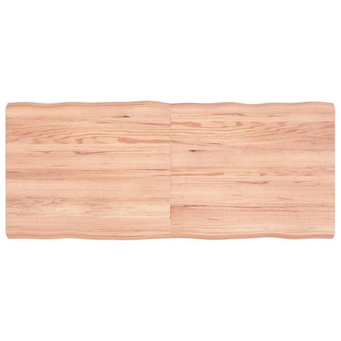 VidaXL Table Top Solid Oak Wood Treated Matching Edge 363967