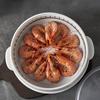 Microwave Vegetable Steamer Food Grade Transparent Plastic Cookware Reusable Kitchen Cooking Steamer for Dumplings Vegetables
