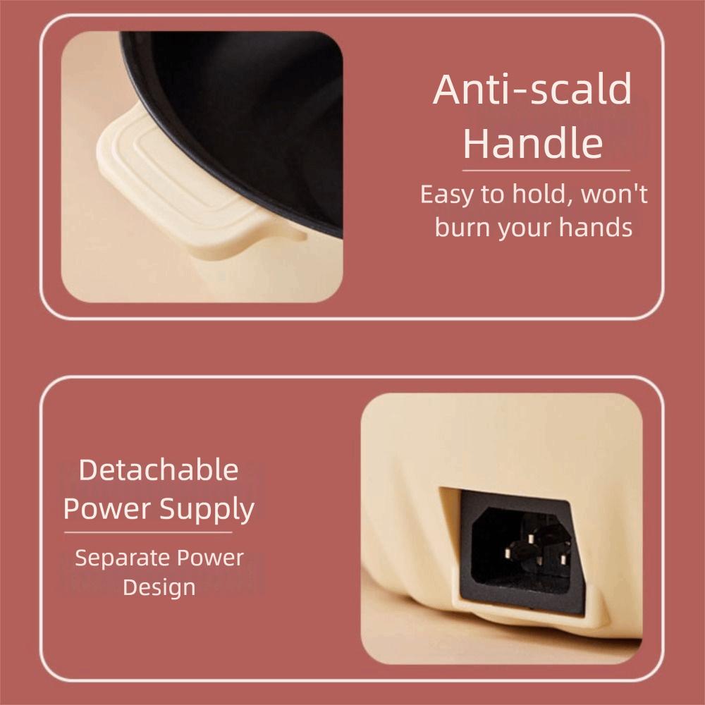 Anti Scalding Non-stick Electric Cooker Dry Boil Protection Non-stick Hot Pot  Dormitory