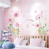 Wall Decal Floral Decoration Warm Bedroom Bedside Background Wall Self-adhesive Tulip Decal Girl XY9030