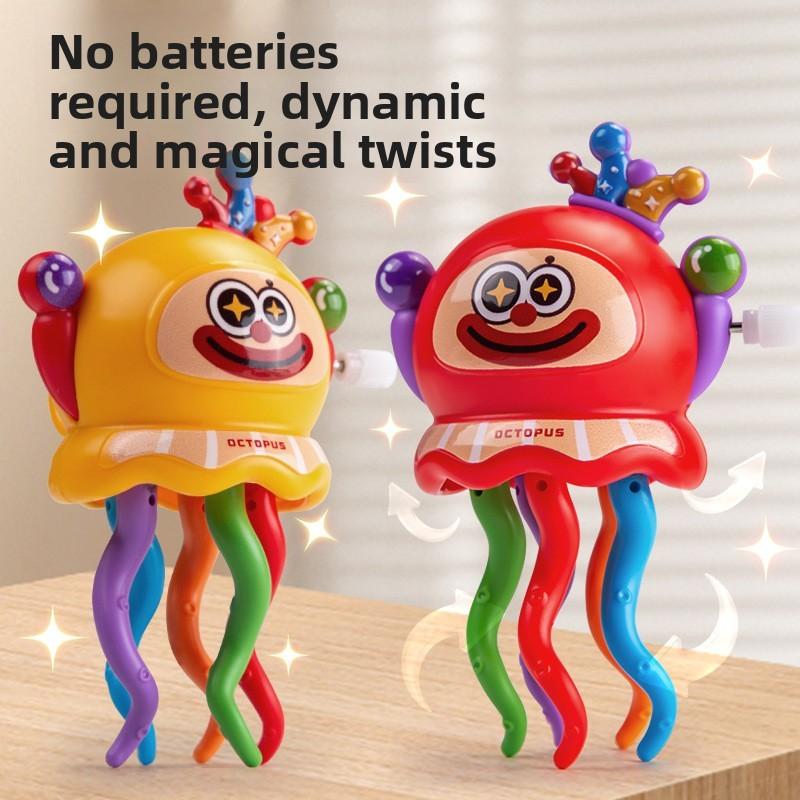 Fun Linked Chain Clown Octopus Handheld Toy Sensory Play Interaction Parent