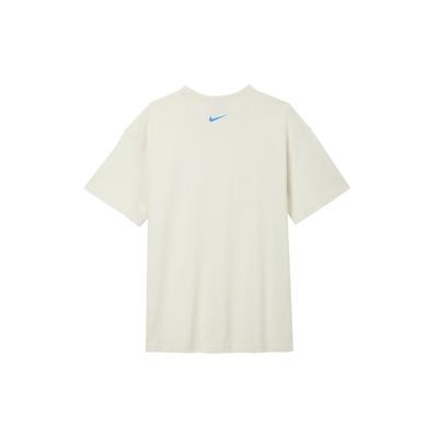 Letter Pattern Print American Vintage Patchwork Pocket Loose Fit Round Neck Cotton Casual T-Shirt With Drop Shoulder Sleeves Men Tops FJ7681-030