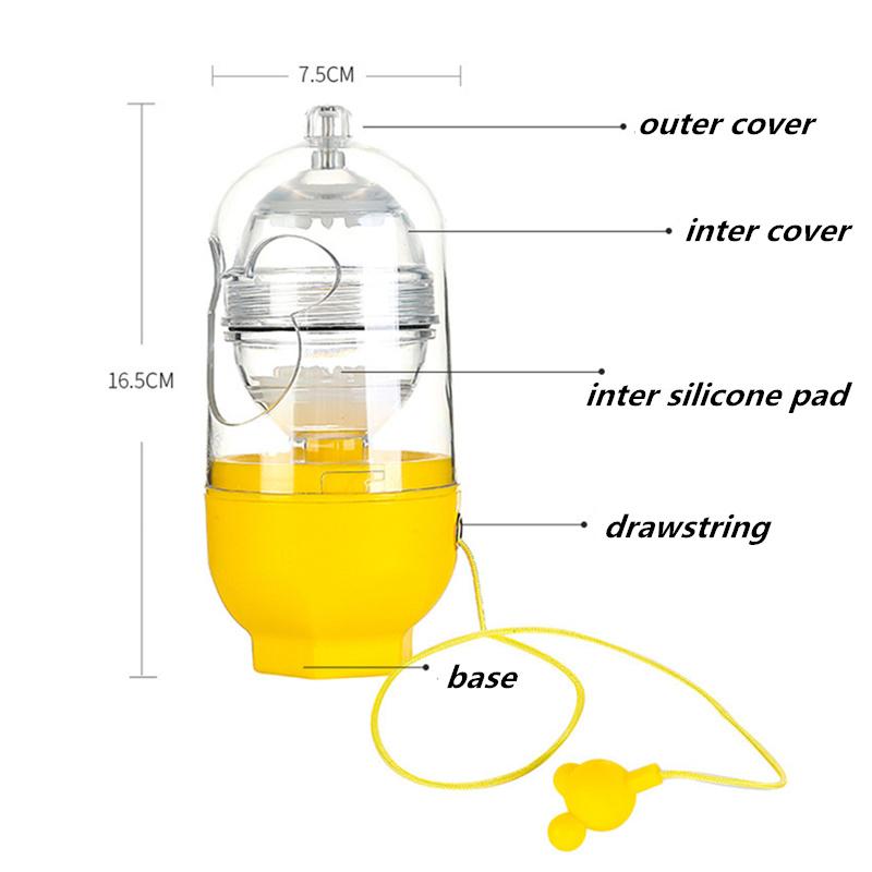 Egg Scrambler Hand Egg Shaker Mixer Food Grade Silicone Yolk & Egg White Mix