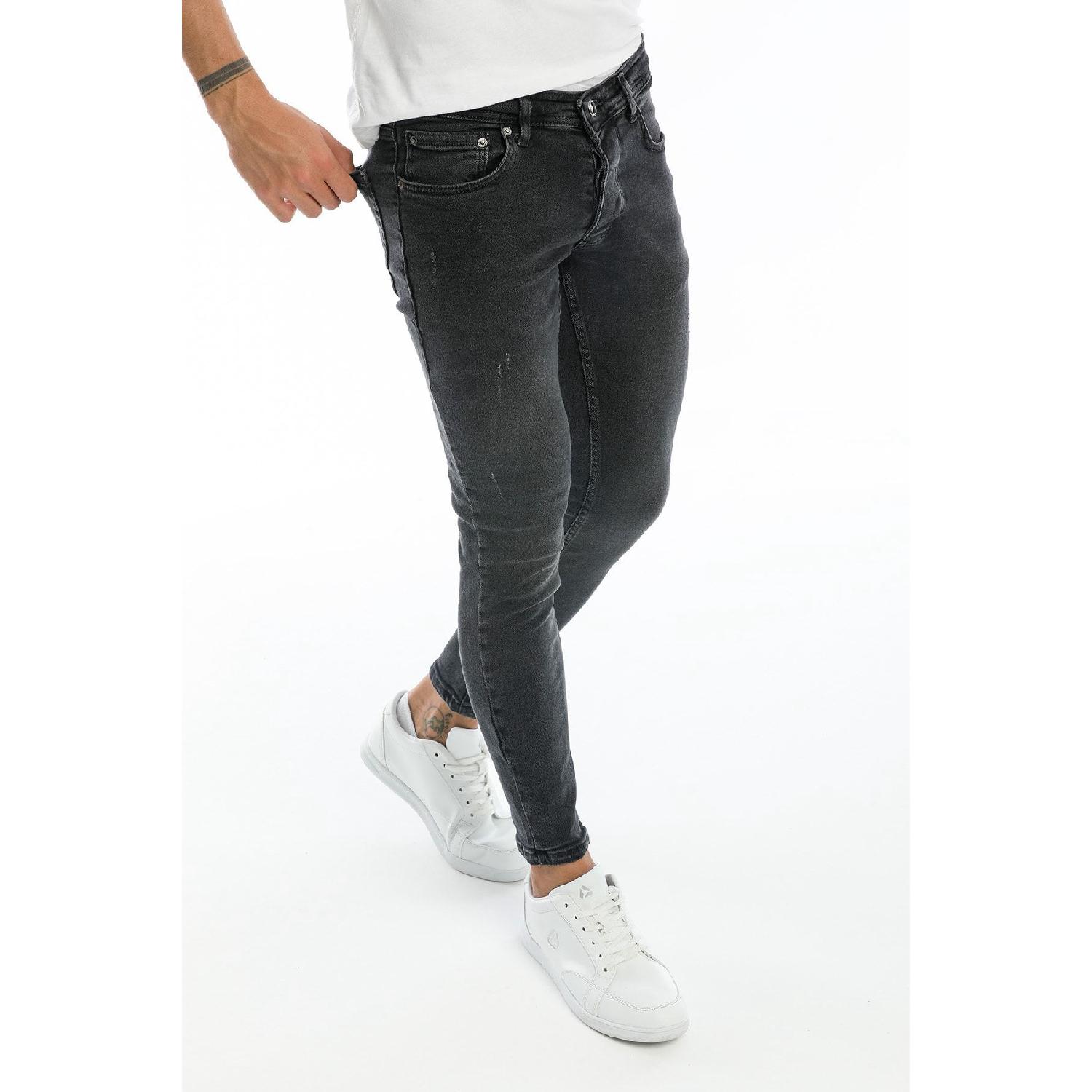 

Мужские джинсы Skinny Fit Lycra Dark Anthracite Nails Jeans 29 мышьяковый