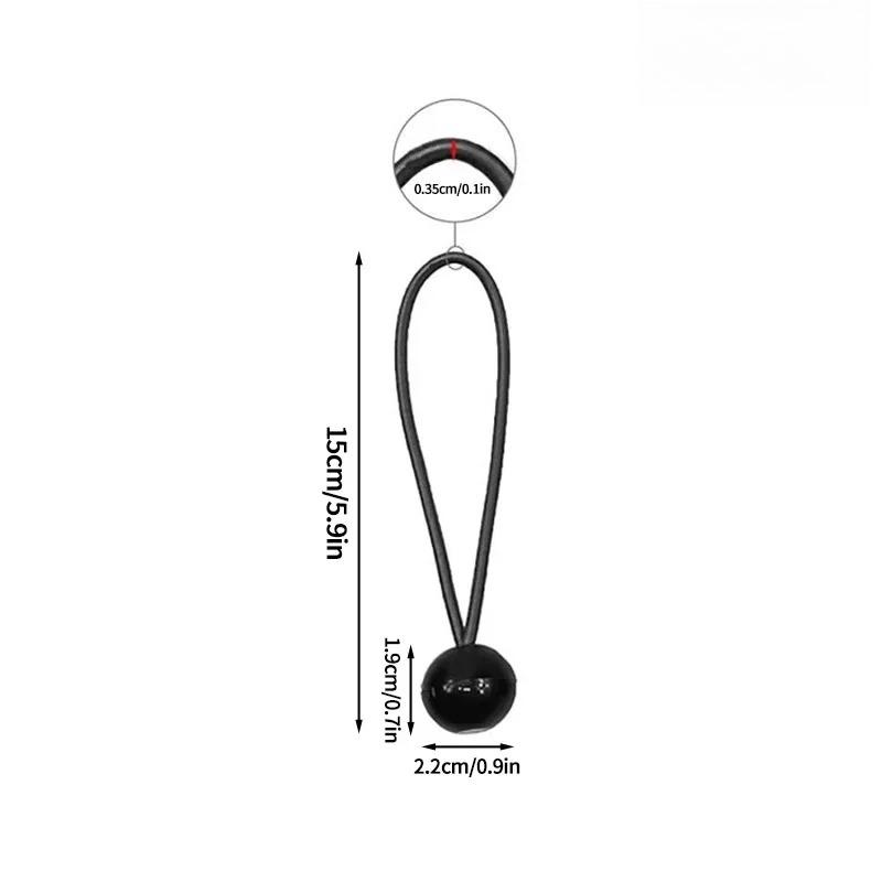 5/10/20PCS Cordes Élastiques Bungee Extérieures Corde à Bille Sangles de Fixation Portables pour Tente pour Bâche Auvent Tente de Camping Accessoires
