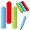 3pcs/set Silicone Chewable Pencil Topper Crystal Silicone Pencil Cover Tube Teething Sensory Pencil Chew Topper For Boys Girls