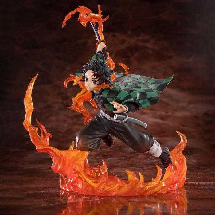 Statua Demon Slayer - Tanjiro Kamado Guardia della Spada di Rengoku ver. Figuarts Zero